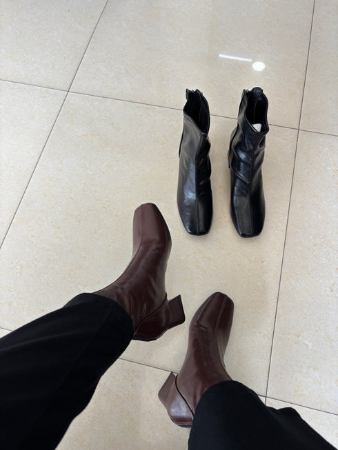 Women Round Toe Ankle Boots